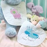 Baby Hugs Farm Friends Bib Pair Stamped Cross Stitch Kit