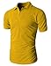 H2H Mens Casual Basic Pique Polo Slim Fit Shirts Short Sleeve of Various Colors