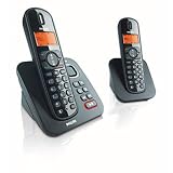 Philips CD1552B/05 Digital Cordless Phone With Answering Machine - Twin Handset