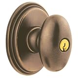 Baldwin K511469ENTR Light Bronze Baldwin Bronze Keyed Emergency Exit Egg Knob with Oval Rose from th