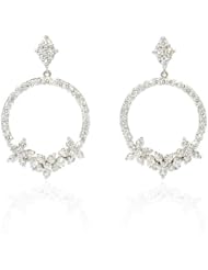 Diamond 18k White Gold Dangle Earrings