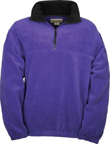 Colorado Timberline Men's Steamboat 1/4 Zip Fleece Pullover-XL (Purple)