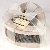 Ultimate's Sherry Walnut Pralines in a White/Gold Heart Box - 1 Lb Box