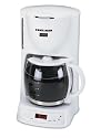 Black & Decker DCM1400 Cafe Noir 10-Cup Programmable Coffeemaker, White