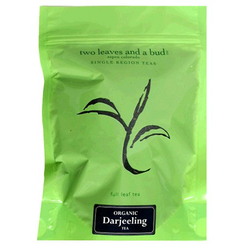 Two Leaves and Bud Organic Darjeeling Tea, Loose, 8-Ounce Resealable Pouch (Pack of 2) by Two Leaves and a Bud