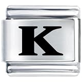 Alphabet K Italian Charms Bracelet Link