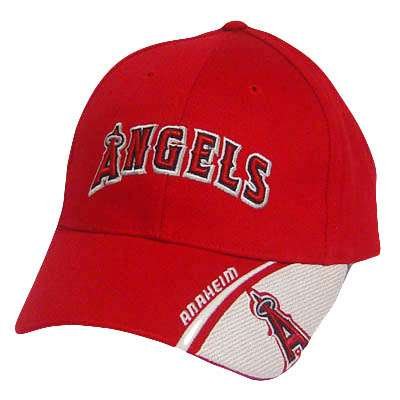 MLB LOS ANGELES ANGELS LA ANAHEIM RED WHITE HAT CAP