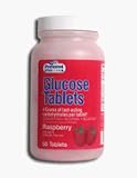 Glucose Tablets Raspberry For Relief From Low Blood Sugar - 50 Ea