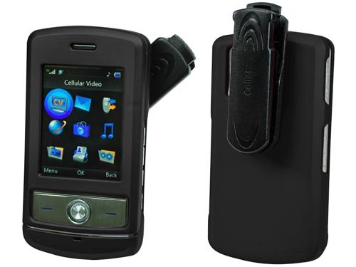 PREMIUM BLACK RUBBERIZED COATED PROGUARD COVER HARD CASE PROTECTOR (With Optional Detachable Belt Clip) for LG SHINE CU720 - RETAIL PACKAGING