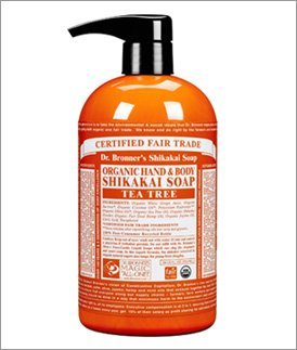 Dr. Bronner's Organic Hand and Body Shikakai soap Tea Tree 24 oz