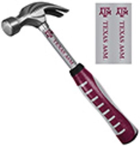 Licensed NCAA Texas A&M Aggies Team Logo New And Improved Ultra Comfortable Pro-Grip 16 Oz. Hammer