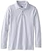 Classroom Big Boys' Youth Unisex Long Sleeve Pique Polo