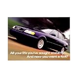 1996 AUDI A6 Sedan Post Card Sales Piece by Audi