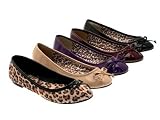 WOMENS PATENT BALLET PUMPS FLATS SHOES BLACK NUDE LEOPARD PURPLE BURGUNDY COMFORTABLE SIZES 3 - 8