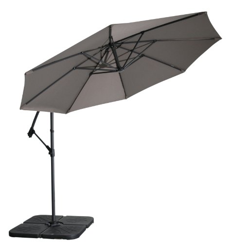 Zangenberg 64373_515 Ampelschirm Haiti 350 cm, rund, 8-teilig, taupe Preisvergleich