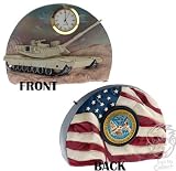 American Heroes Army Tribute Time Desk Clock
