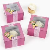 Baby Girl Shower Cupcake Boxes - Party Favors & Party Bags & Containers