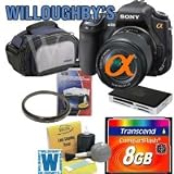 Sony Alpha DSLRA300K 10.2MP Digital SLR Camera W/ DT 18-70mm f/3.5-5.6 Zoom Lens + Transcend 8GB Compact Flash 133x + 55mm UV Filter + Willoughbys Starter Kit