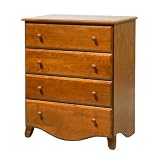 Emily Four Drawer Dresser in Honey Oak Finish By Da Vinci Baby Furniture