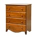 Emily Four Drawer Dresser in Honey Oak Finish By Da Vinci Baby Furniture