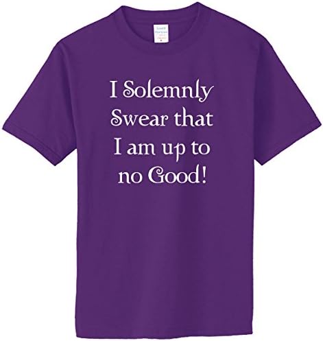 S.Horizon-I Solemnly Swear that I am up to No Good! T-Shirt~Purple~Youth-MD