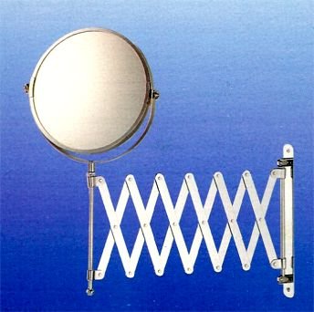 Wall Mount Chrome Two-Sided 5X to 1X Mirror in Chrome