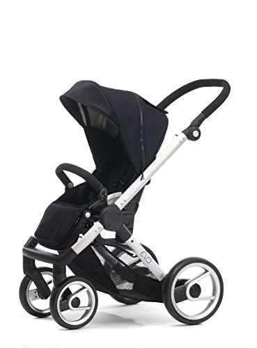 Mutsy Evo Stroller with Silver Frame, Black