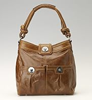 Autograph Leather Double Front Pocket Hobo Bag