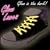 glow in the dark shoe laces pink