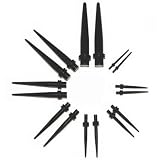 Body Jewelry Source 16 Piece Black Taper Kit in sizes 14G-0G (2 of each)