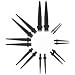 Body Jewelry Source 16 Piece Black Taper Kit in sizes 14G-0G (2 of each)