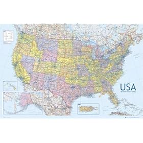Usa Map Poster