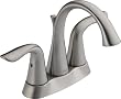 Delta 2538-SS Lahara Two Handle Centerset Lavatory Faucet, Stainless