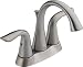 Delta 2538-SS Lahara Two Handle Centerset Lavatory Faucet, Stainless