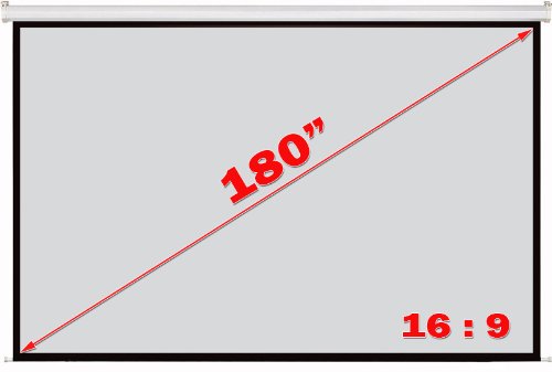 Antra Electric Motorized 180" 16:9 Projector Projection Screen Low Noise Tubular Motor (180