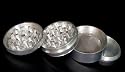 NEW Space Metal Tobacco Herb Grinder w/ Pollen Case 4 Parts