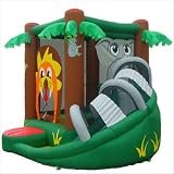Kidwise Safari Bouncer With Slide Inflatable Residential Dry Bouncer