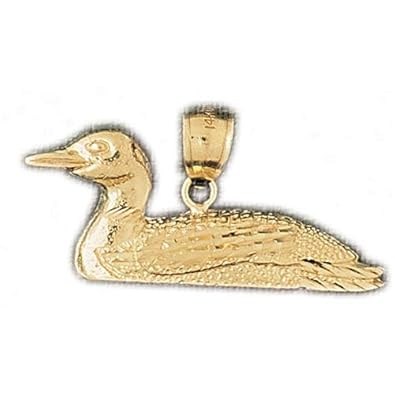 Cheap Girls Jewelry Dazzlers Solid 14k Gold Duck Charm Pendant Available in three colors from jewelsberry (weights: 4.1 grams only) For Sale