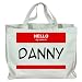 HELLO my name is DANNY Totebag (Cotton Tote / Bag)