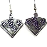 Chicago White Sox Dangle Earrings - MLB Baseball Fan Shop Sports Team Merchandise