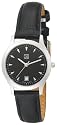 ESQ by Movado Women's Folio Ion Plated Black Dial Leather Strap Watch #07100770