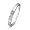 10KT White Gold Round Diamond Three Stone Ring (0.015 CTTW)