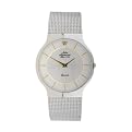 Mens Jules Jurgensen Contemporary Slimline Watch- Silvertone