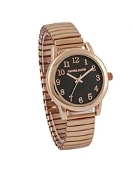 Daniel David Womens DD12201 - Fashion Watch - Rose-tone Expansion Stainless Steel Band