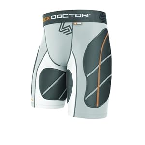 Ultra Padded Catcher's Sliding Short 28-30-Inch, Grey