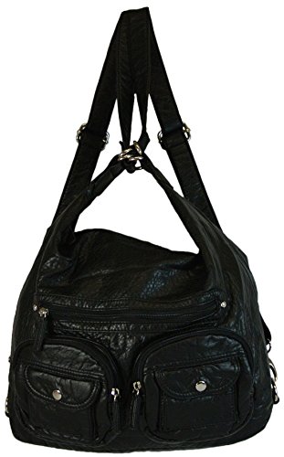 Convertible Purse - Both Backpack and Shoulder Bag in Soft Vegan Leather