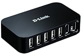 D-Link DUB-H7 (USB2.0) HUB USB 7P 7xUSB-A/B 1xUSB-B/B +Kabel+Stromversorgung