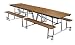 12ft Cafeteria Bench Unit with Particleboard Top