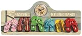 Infinity Instruments Beach Sandals Wall Sign Clock