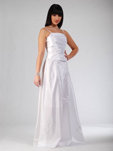 Envie/Paris – 1033 SANDRA Abendkleid Ballkleid 1-teilig in Weiss Gr. 44